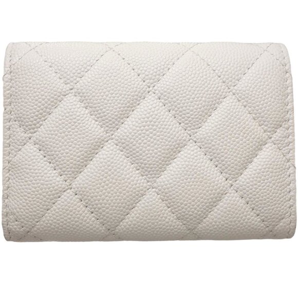 CHANEL White Caviar Leather Wallet - Picture 3 of 10